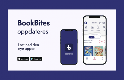 Illustrasjon av ny BookBites-app